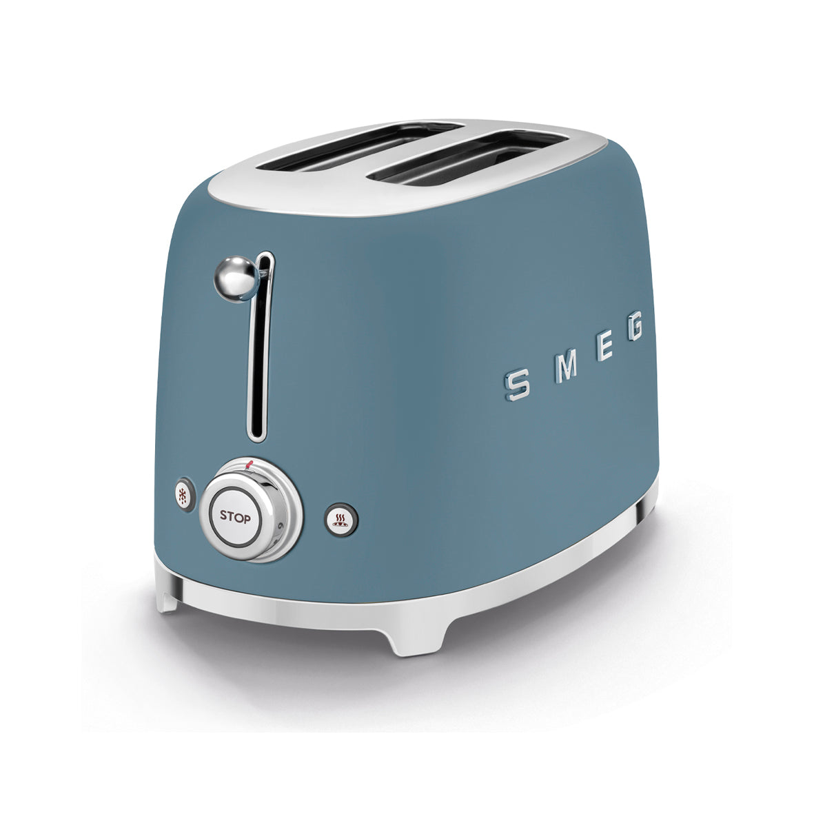 Smeg - Toaster 2 Slice, 2 Slot Matt Storm Blue (TSF01SBMEU)