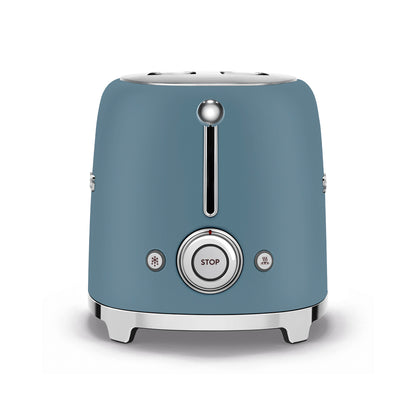 Smeg - Toaster 2 Slice, 2 Slot Matt Storm Blue (TSF01SBMEU)