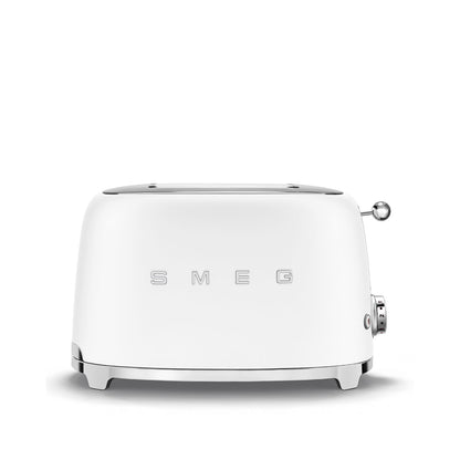 Smeg - Toaster 2 Slice, 2 Slot Matt White (TSF01WHMEU)