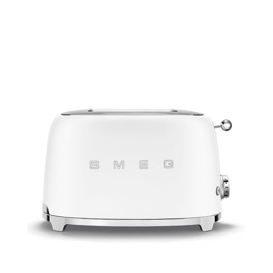 Smeg - Toaster 2 Slice, 2 Slot Matt White (TSF01WHMEU)