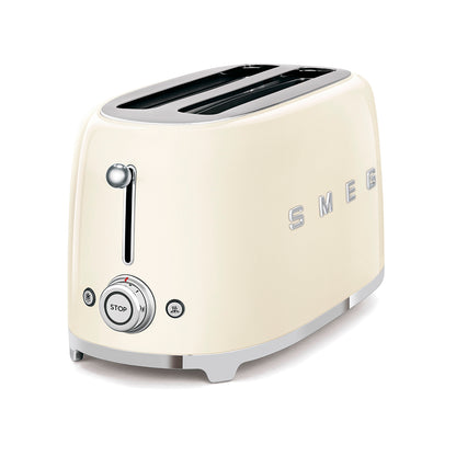 Smeg - Toaster 4 Slice, 2 Long Slot Cream (TSF02CR)