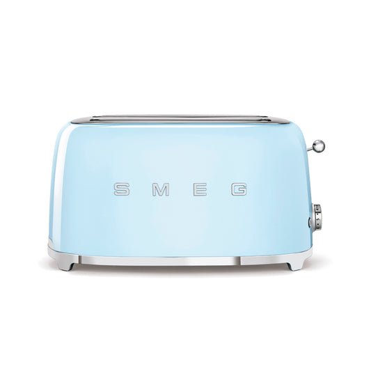 Smeg - Toaster 4 Slice, 2 Long Slot Pastel Blue (TSF02PBEU)