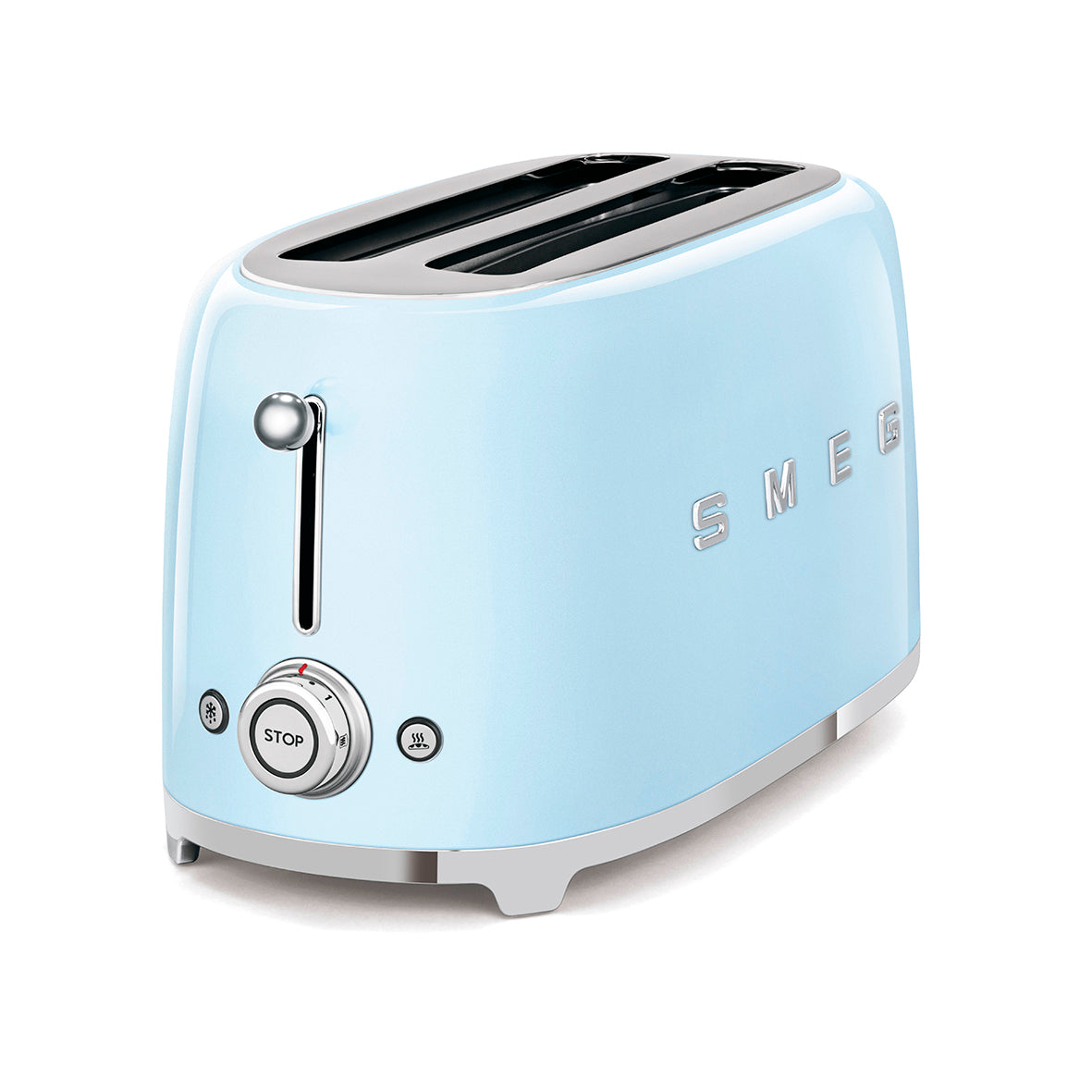 Smeg - Toaster 4 Slice, 2 Long Slot Pastel Blue (TSF02PBEU)