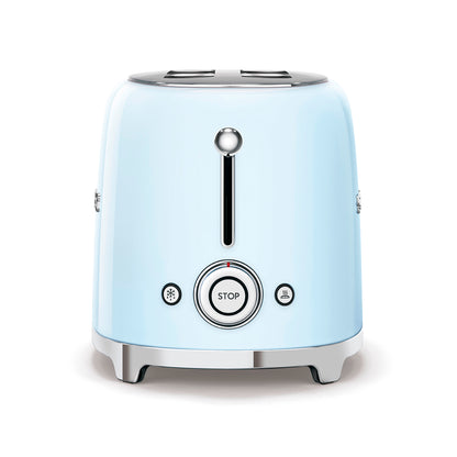 Smeg - Toaster 4 Slice, 2 Long Slot Pastel Blue (TSF02PBEU)