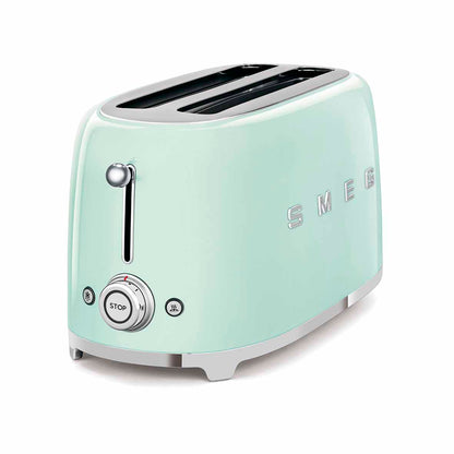 Smeg - Toaster 4 Slice, 2 Long Slot Pastel Green (TSF02PGEU)