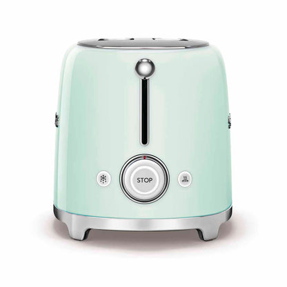 Smeg - Toaster 4 Slice, 2 Long Slot Pastel Green (TSF02PGEU)