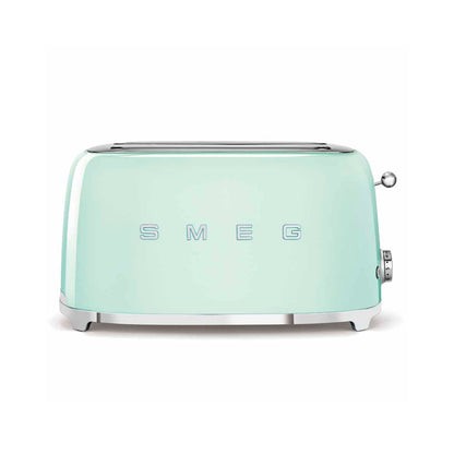 Smeg - Toaster 4 Slice, 2 Long Slot Pastel Green (TSF02PGEU)