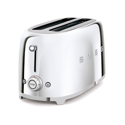 Smeg - Toaster 4 Slice, 2 Long Slot Steel (TSF02SSEU)