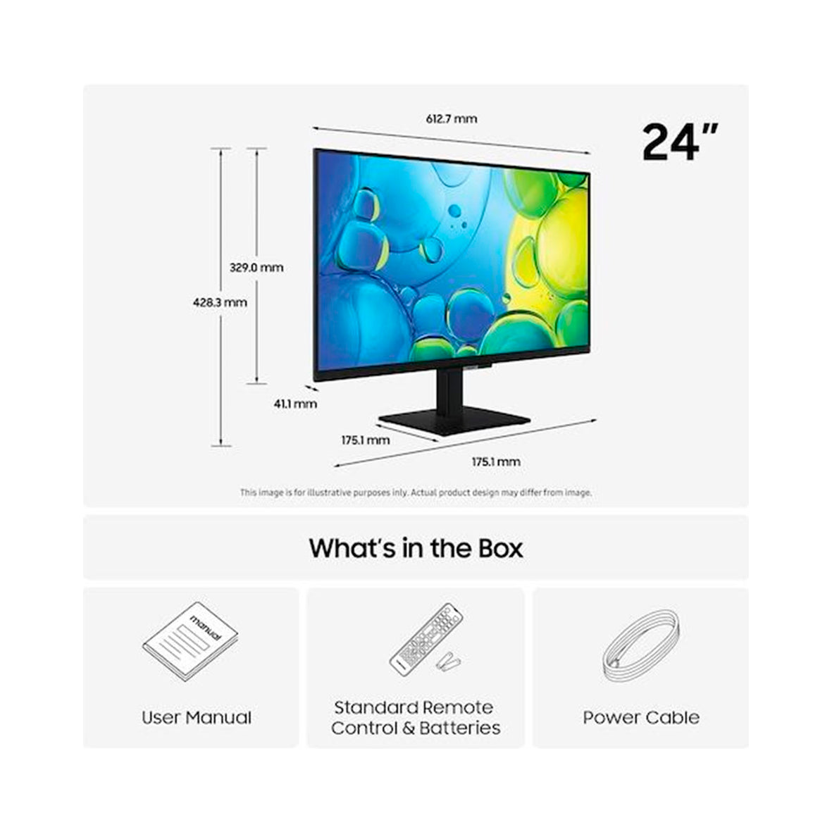 Samsung - 24" Full HD Smart TV (TU24F6005FK)