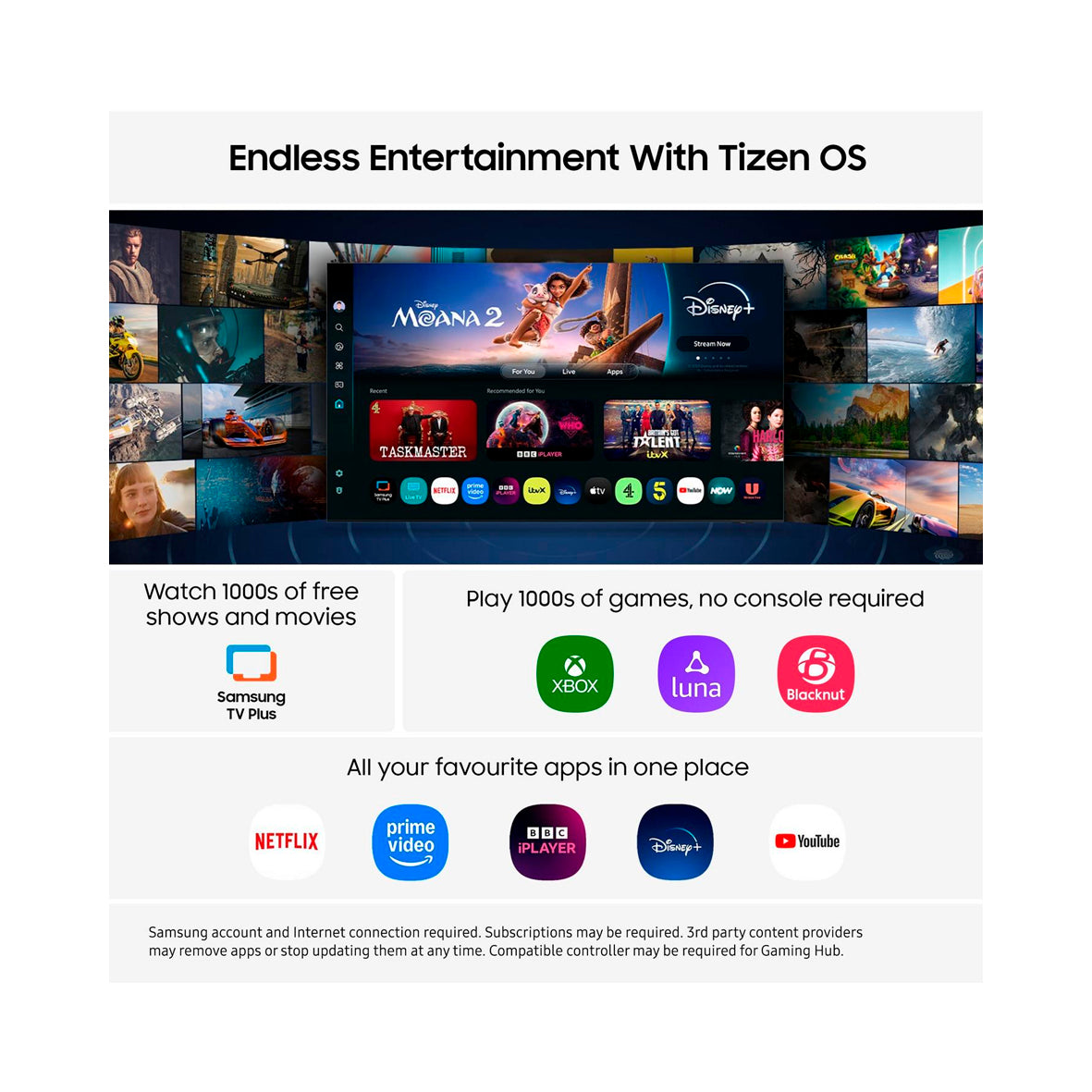 Samsung - 24" Full HD Smart TV (TU24F6005FK)