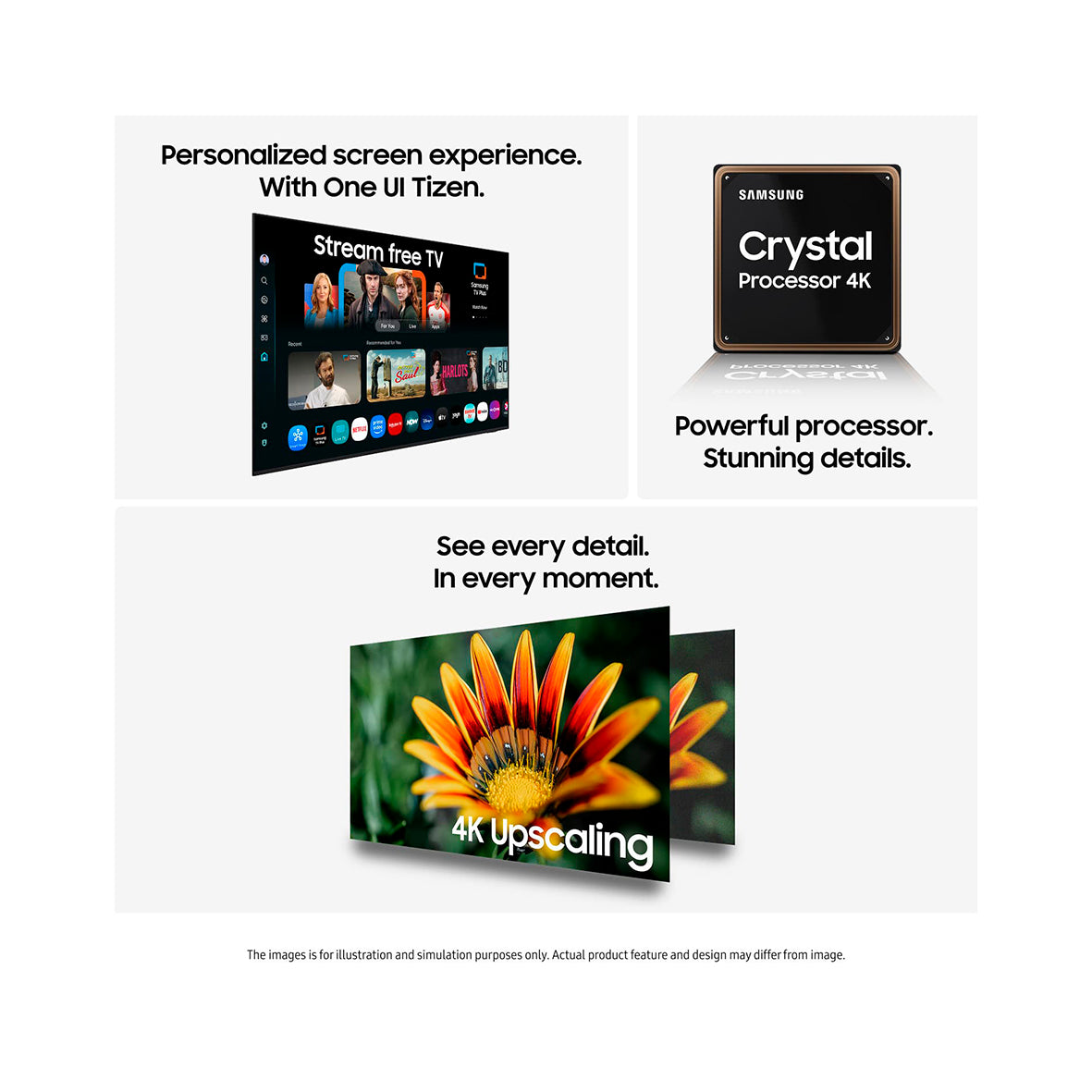 Samsung - Smart TV 55" Crystal UHD 4K (TU55U7005FK)