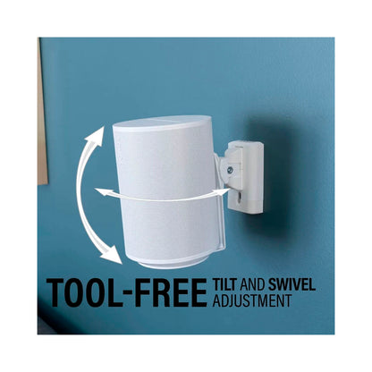 Sanus - Wall Mount Pair White Sonos Era 100